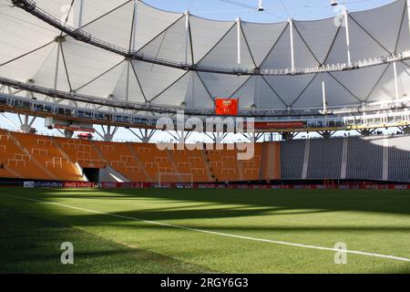 La Plata, Buenos Aires, Argentinien. 30. März 2013. Blick auf das Estadio Unico de la Plata vor dem Spiel zwischen Estudiantes und Racing Club. Credi Stockfoto