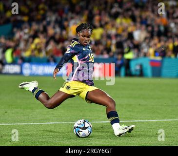 Sydney, Australien. August 2023. Die kolumbianische Linda Caicedo im Stadion Australien in Sydney, Australien, während der FIFA Frauen-Weltmeisterschaft 2023 (Kleber Osorio) Kredit: Kleber Osorio/Alamy Live News Stockfoto