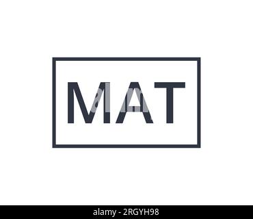 Symbol für isolierte Matte Vektor Stock Vektor