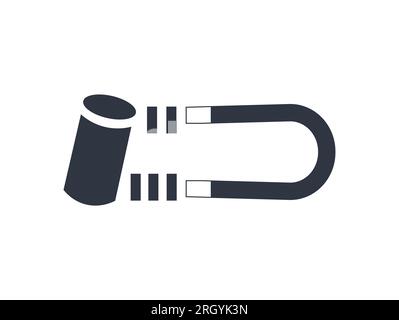 Isoliertes und monochromatisches Stahlsymbol. Vektorabbildung Stock Vektor