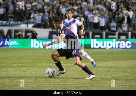 Avellaneda, Buenos Aires, Argentinien. 18. Oktober 2013. Rodrigo de Paul in Aktion während des Spiels zwischen Racing Club und Velez Sarsfield. Gutschrift: F Stockfoto