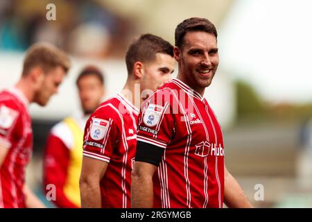 Matthew James von Bristol City nach der letzten Pfeife während des Sky Bet Championship-Spiels im Den, London. Foto: Samstag, 12. August 2023. Stockfoto