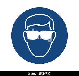 Augenschutzsymbol Tragen Stock Vektor