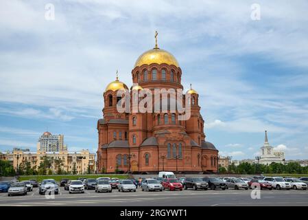 WOLGOGRAD, RUSSLAND - 15. JUNI 2023: Alexander-Newski-Kathedrale. Wolgograd, Russland Stockfoto