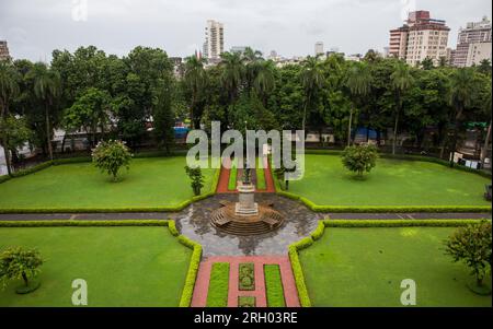 Mumbai, Indien Juli 18 2017 - üppiger grüner Garten im mogul-Stil des CSMVS Museums, ehemals Prinz von wales Museum Mumbai, Indien Stockfoto