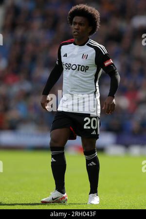 Goodison Park, Liverpool, Großbritannien. 12. Aug. 2023. Premier League Football, Everton gegen Fulham; Willian von Fulham Credit: Action Plus Sports/Alamy Live News Stockfoto