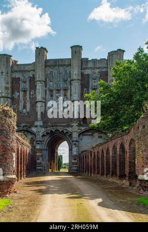 Thornton Abbey und Gatehouse, Thornton Curtis, Lincolnshire, England Stockfoto