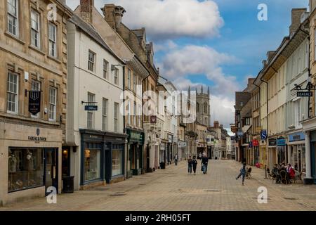 High Street, Stamford, Lincolnshire, England Stockfoto