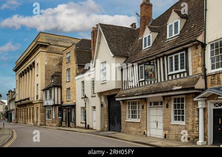 High Street, Stamford, Lincolnshire, England Stockfoto