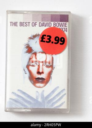 Das Beste von David Bowie Audio-Musikkassetten Stockfoto