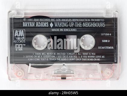 Bryan Adams – Wakking Up The Neighbours Audio Music Cassette (Weckkassette Für Die Nachbarn) Stockfoto