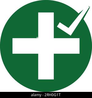 „Safety First“-Symbol Vektordarstellung Symboldesign Stock Vektor