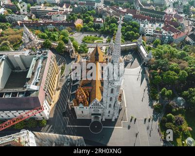 Luftaufnahme von Budapest Stockfoto