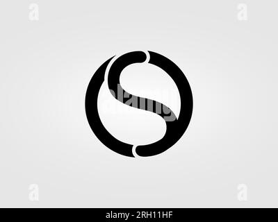 Ursprüngliche Vorlage für Logo-Design des SO-Briefs. Monogramm, Schriftzeichen SO Logo Design Stock Vektor