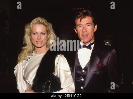 Alan Thicke und Shelley Smith aus den 1980er Jahren Kredit: Ralph Dominguez/MediaPunch Stockfoto