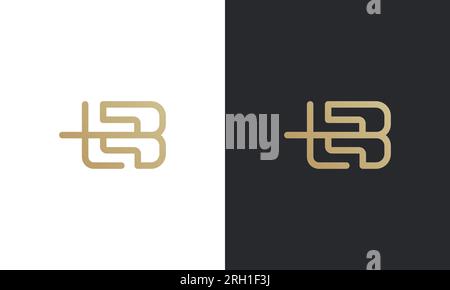 TB-Logo-Design mit Buchstabe . Creative Briefen TB Logo Design Vector Template. Anfängliches Design des TB-Logos Stock Vektor