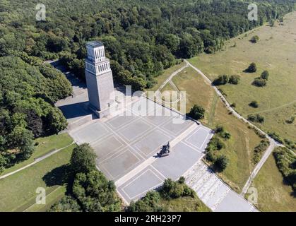 Drohnenaufzeichnung des ehemaligen KZ Buchenwald bei Weimar 02 Stockfoto