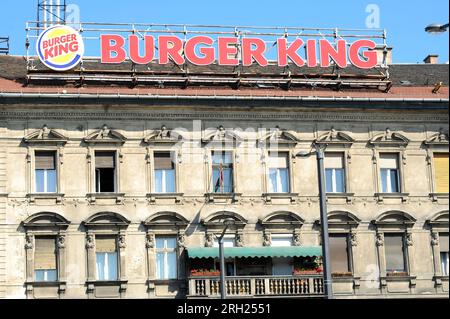 Budapest, Ungarn. 05. Juni 2015. Burger King in Budapest Stockfoto