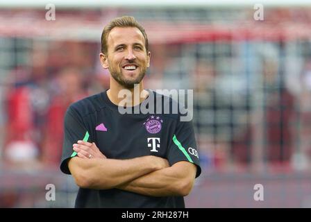 München, Deutschland. 12. Aug. 2023. Harry Kane, FCB 9 in Aktion im SuperCup 2023-Finalspiel FC BAYERN MUENCHEN – RB LEIPZIG am 12. August 2023 in München. Staffel 2023/2024, Spieltag xx, 1. Bundesliga, FCB, München, xx.Spieltag. Kredit: Peter Schatz/Alamy Live News Kredit: Peter Schatz/Alamy Live News Stockfoto