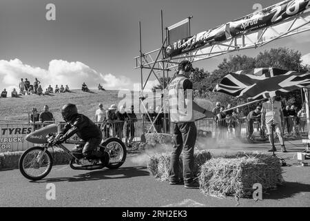 2023 Heritage Sprint Classic Motorcycle Event im Bettershanger Park Deal Kent UK Stockfoto