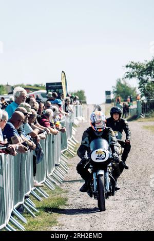 2023 Heritage Sprint Classic Motorcycle Event im Bettershanger Park Deal Kent UK Stockfoto