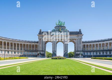 Arc de Triomphe im Cinquantenaire Park Brüssel Stockfoto