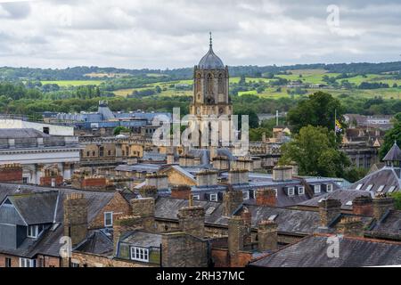 Vom Turm der Universitätskirche St. Mary the Virgin aus hat man einen schönen Blick auf Oxford Stockfoto