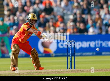Edgbaston, Birmingham, Großbritannien. 13. Aug. 2023. The 100 Mens Cricket, Birmingham Phoenix gegen Oval Invincibles; Ben Duckett von Birmingham Phoenix Credit: Action Plus Sports/Alamy Live News Stockfoto