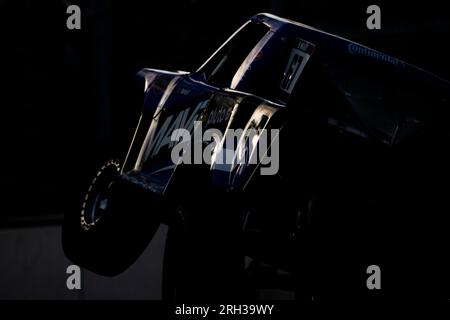 Nashville, Tennessee, USA. 5. Aug. 2023. MATT MAIER (67) fährt während des Stadion Super Truck Race auf der Rennstrecke und unterstützt den Big Machine Music City Grand Prix auf den Straßen von Nashville in Nashville, Tennessee. (Kreditbild: © Colin Mayr Grindstone Media Grou/ASP) NUR REDAKTIONELLE VERWENDUNG! Nicht für den kommerziellen GEBRAUCH! Stockfoto