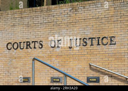 Southampton, Großbritannien - 6. August 2023:- The Courts of Justice, befindet sich an der London Road, Southampton Stockfoto