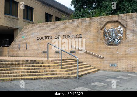 Southampton, Großbritannien - 6. August 2023:- The Courts of Justice, befindet sich an der London Road, Southampton Stockfoto