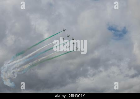 GLOUCESTERSHIRE, ENGLAND - 15. Juli 2023: Royal Saudi Air Force BAE Systems Hawk MK65 Hawks bei RIAT 2023 Stockfoto