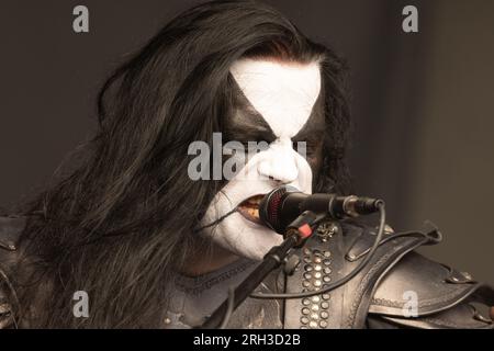 Abbath tritt live beim Bloodstock Open Air Festival 2023 in Catton Park, Derbyshire, Großbritannien, auf. Foto: John Lambeth/Alamy. Stockfoto