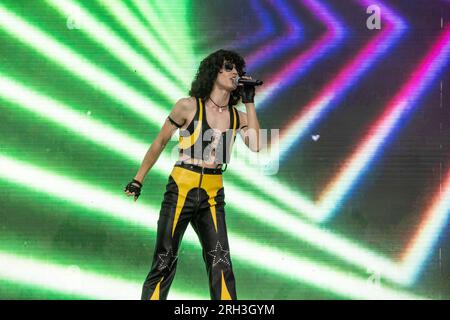 San Francisco, USA. 12. Aug. 2023. Conan Gray während des Outside Lands Music Festivals am 12. August 2023 in San Francsico, Kalifornien (Foto: Daniel DeSlover/Sipa USA) Guthaben: SIPA USA/Alamy Live News Stockfoto