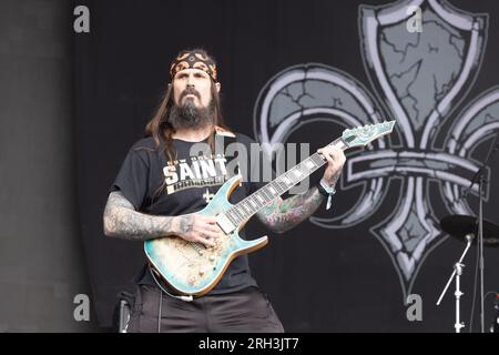 Crowbar live beim Bloodstock Open Air Festival 2023 in Catton Park, Derbyshire, Großbritannien. Foto: John Lambeth/Alamy Stockfoto