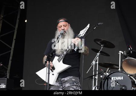 Crowbar live beim Bloodstock Open Air Festival 2023 in Catton Park, Derbyshire, Großbritannien. Foto: John Lambeth/Alamy Stockfoto