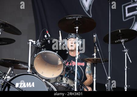 Crowbar live beim Bloodstock Open Air Festival 2023 in Catton Park, Derbyshire, Großbritannien. Foto: John Lambeth/Alamy Stockfoto