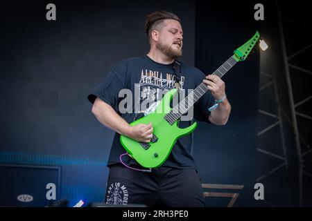 Seething Aklira, live beim Bloodstock Open Air Festival 2023 in Catton Park, Derbyshire, Großbritannien. Foto: John Lambeth/Alamy Stockfoto