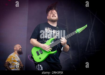 Seething Aklira, live beim Bloodstock Open Air Festival 2023 in Catton Park, Derbyshire, Großbritannien. Foto: John Lambeth/Alamy Stockfoto