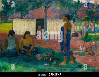 No te aha oe riri (Warum bist du wütend?) Paul Gauguin. 1896 Stockfoto