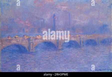 Waterloo Bridge, Sonnenlichteffekt. Claude Monet. 1903. Stockfoto