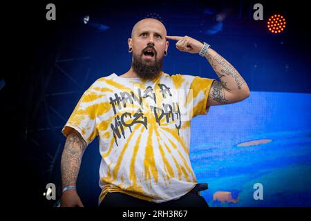 Seething Aklira, live beim Bloodstock Open Air Festival 2023 in Catton Park, Derbyshire, Großbritannien. Foto: John Lambeth/Alamy Stockfoto