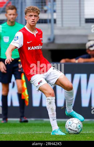 ALKMAAR, NIEDERLANDE - AUGUST 13: Sven Mijnans (AZ Alkmaar) während des Eredivisie-Spiels von AZ Alkmaar und Go ahead Eagles im AFAS-Stadion am 13. August Stockfoto