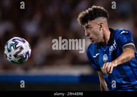 Matteo Ruggeri von Atalanta BC in Aktion während des freundlichen Fußballspiels zwischen Juventus FC und Atalanta BC. Stockfoto