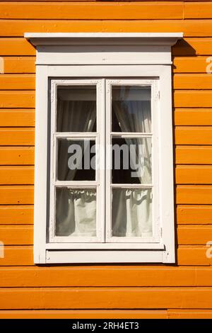 Mittelalterliche Holzhäuser in Porvoo in Finnland in Skandinavien in Europa Stockfoto