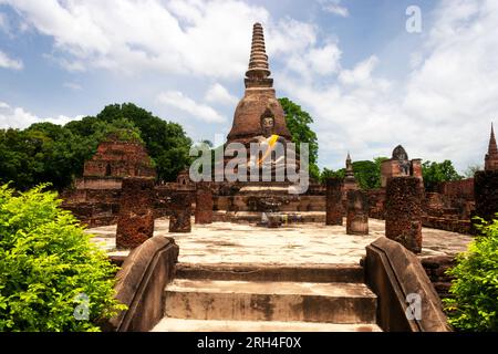 Antike historische Stadt Sukothai und UNESCO-Weltkulturerbe in Thailand in Südostasien Stockfoto