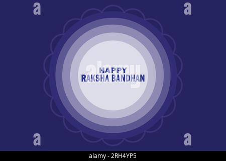 Hintergrunddesign des Rakhi Festivals mit kreativer Illustration - Indisches religiöses Festival Raksha Bandhan Hintergrunddarstellung des Vektors Stock Vektor