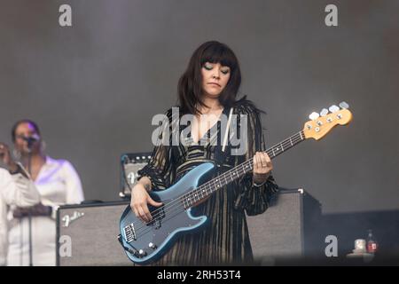 MAILAND, ITALIEN - JULI 2: Simone Butler von Primal Scream tritt am 2. Juli 2023 auf der I-Days 2023 Ippodromo Snai La Maura Milan in Mailand auf. (Foto: Roberto Finizio/NurPhoto) Stockfoto