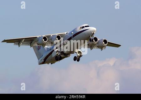 BAE 146 ZE700, Flying Legends, Duxford, Cambridgeshire, Stockfoto