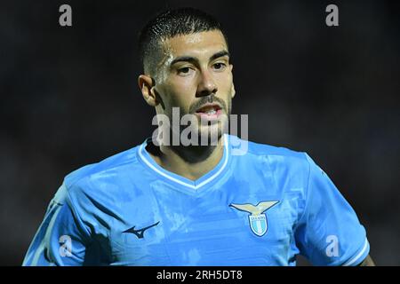 Latein, Latium. 13. Aug. 2023. Mattia Zaccagni von SS Lazio während des Fußballfreundschaftsspiels Latina gegen Lazio, Latina Italien, 13. August 2023 Fotografo01 Kredit: Independent Photo Agency/Alamy Live News Stockfoto